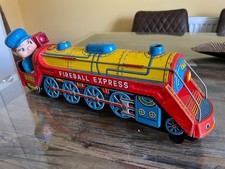 Tinplate 1960's Japanese battery operated Fireball Express Locomotive