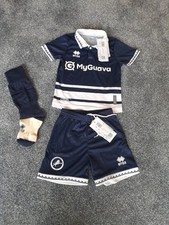 Millwall Mini KIT Football Kit Shirt Shorts Socks 24/25 Season Size 24