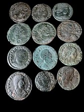 LOT OF 12 ANCIENT ROMAN COINS