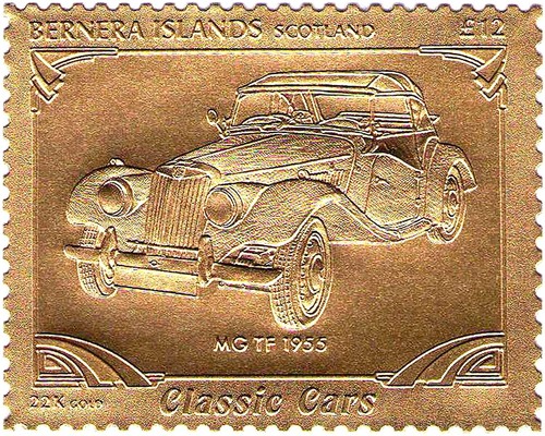 1955 classic car - mg, tf