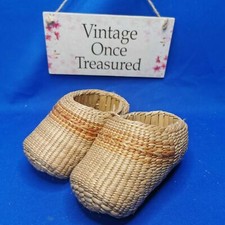 Dutch CLOGS / SHOES * Raffia