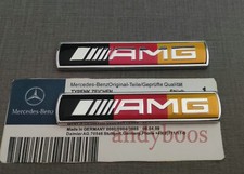 2x Colorful AMG Side Emblem
