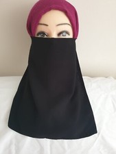Single Half Niqaab  With Elastic Band