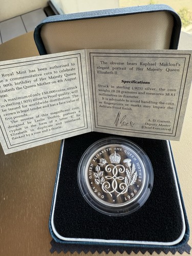 1990 silver proof - proof, five