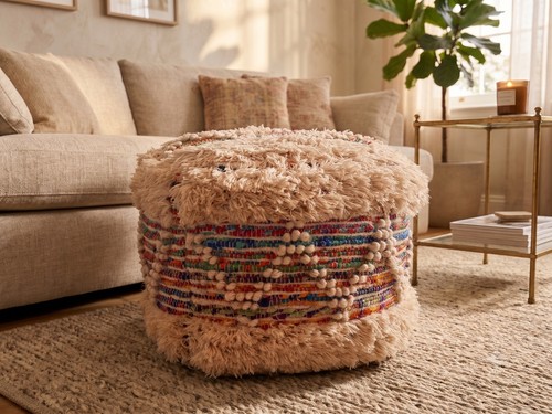 Handmade pouf rainbow - handmade,