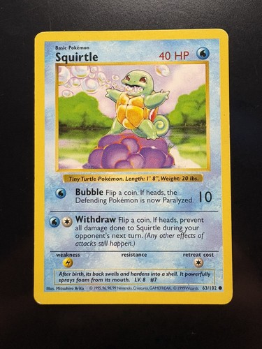 Squirtle base set - set, shadowless