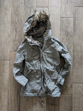 Miss Selfridge Khaki Faux Fur