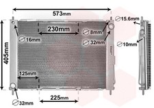 RADIATOR ENGINE COOLING FITS