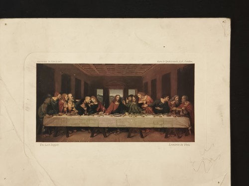 Vintage the last supper print - vintage,