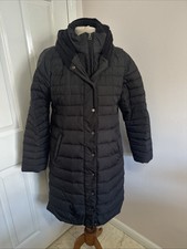 Seraphine Down Black Womens Coat Parka Jacket Size 12,