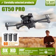 Gt50 foldable drone dual hd - rc,