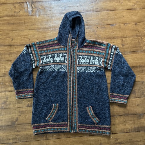 Peruvian alpaca wool llama zip - alpaca,