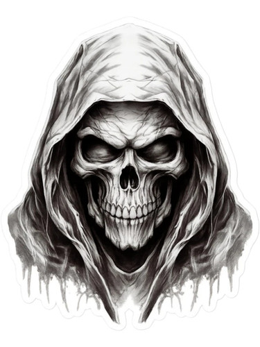 Grim reaper death skull - 2x,
