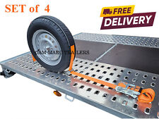 Car Recovery Truck Ratchet Straps Alloy Wheel Trailer