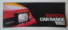 TOYOTA RANGE orig 1982 UK Mkt