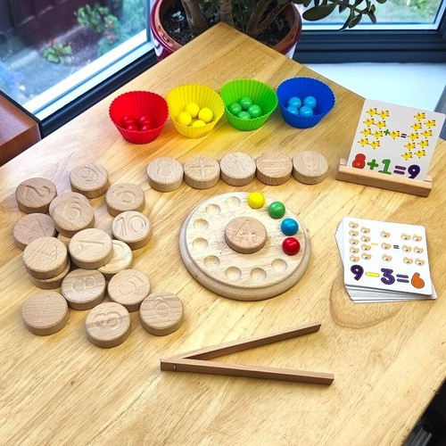 Wooden montessori math - montessori,