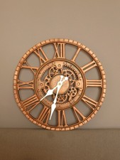 Outdoor Indoor Newby Mechanical Wall Clock 12in Bronze Effect