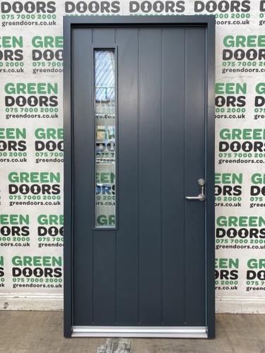 Aluminium wooden front door - wooden,
