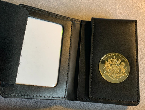 Leather commemorative wallet - commemorative,