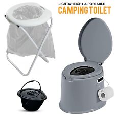 6L PORTABLE CAMPING TOILET COMPACT POTTY LOO CARAVAN PICNIC FISHING FESTIVALS