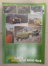 Lada Niva 1600 4x4 Brochure