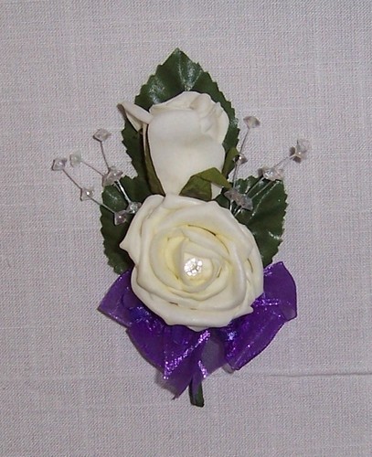 Double rose button - button, hole