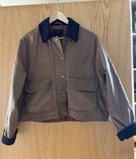 Zara Wax Jacket Brown With
