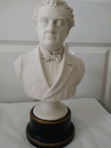 Parian ware bust governor - of,