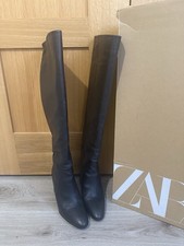 Zara Women’s Leather Knee High Boots Size 7