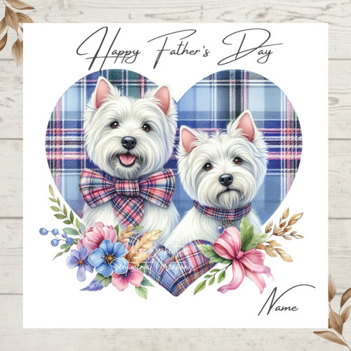 Personalised westie dog - westie,
