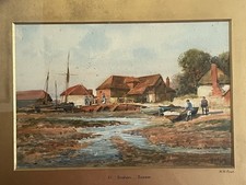 " AT BOSHAM, SUSSEX" FRAMED
