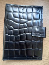 M&S Vintage Black Leather Croc