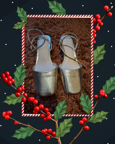 Ladies gold ankle strap - gold,