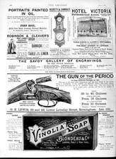 Original Old Antique Print