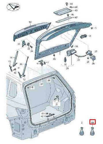 Touareg cr7 roof edge - vw,