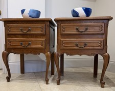 Pair French Oak Louis XV Style
