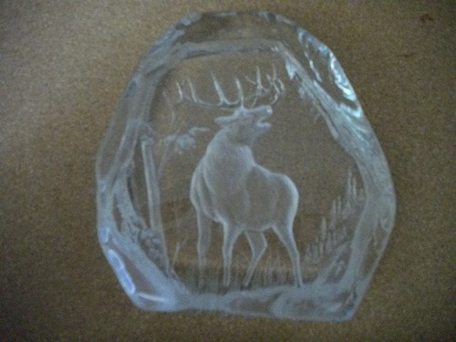 Dartington crystal signed - signed, a