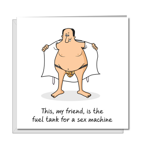 Funny rude birthday - rude, fat