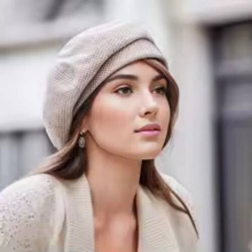 Womens wool beret hat warm - beret,