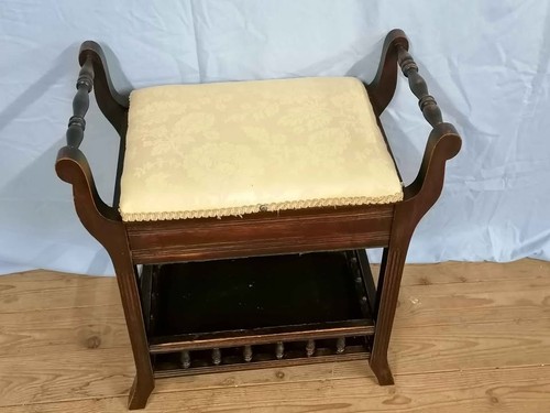 Vintage piano stool - piano, with