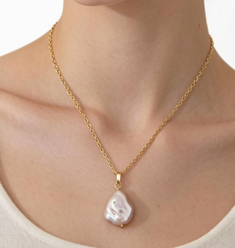 Baroque freshwater pearl pink - pearl,