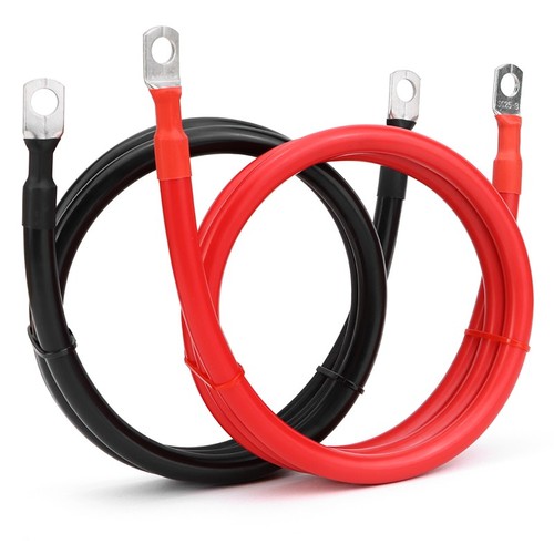 Red black 1set 6awg automotive - red,