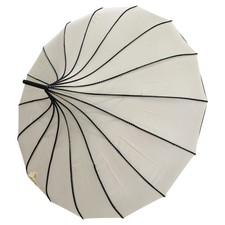 Pagoda Umbrella Cream Black