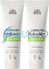Urtekram Organic Aloe Vera Toothpaste - 75ml (Pack of 2)