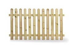 WOODEN PICKET FENCE PANEL