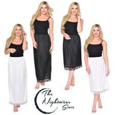 Ladies lace short slip - short, long
