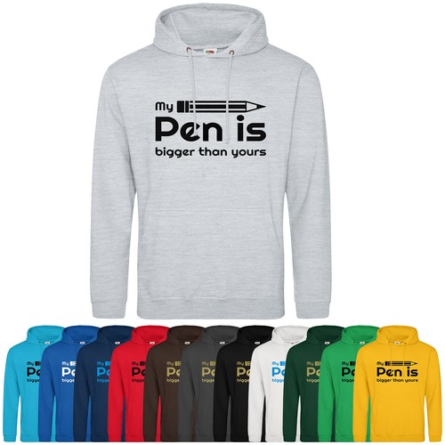 Fun hoodie pen - hoodie, bigger