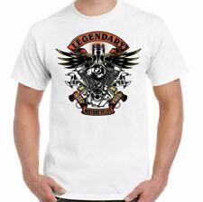 Motorcycle T-Shirt Legendary Mens Biker Motorbike Bike Custom Chopper