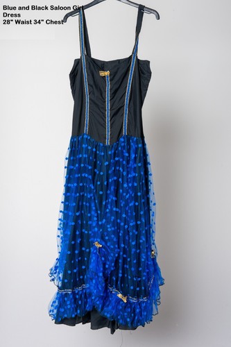 Black saloon girl dress - black,