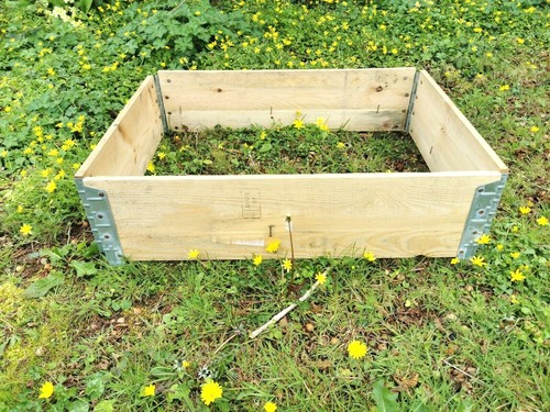Raised wooden garden planters - wooden,